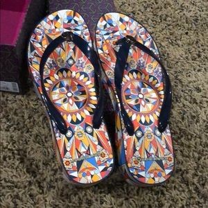 Tory Burch flip flops size 8